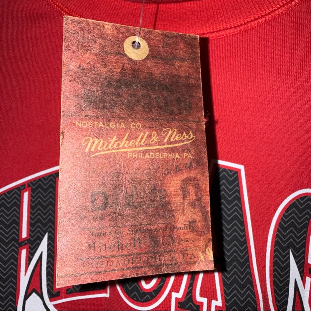 🆕 Mitchell & Ness Point Guard High Crew Neck Sweatshirt - Picture 5 of 11